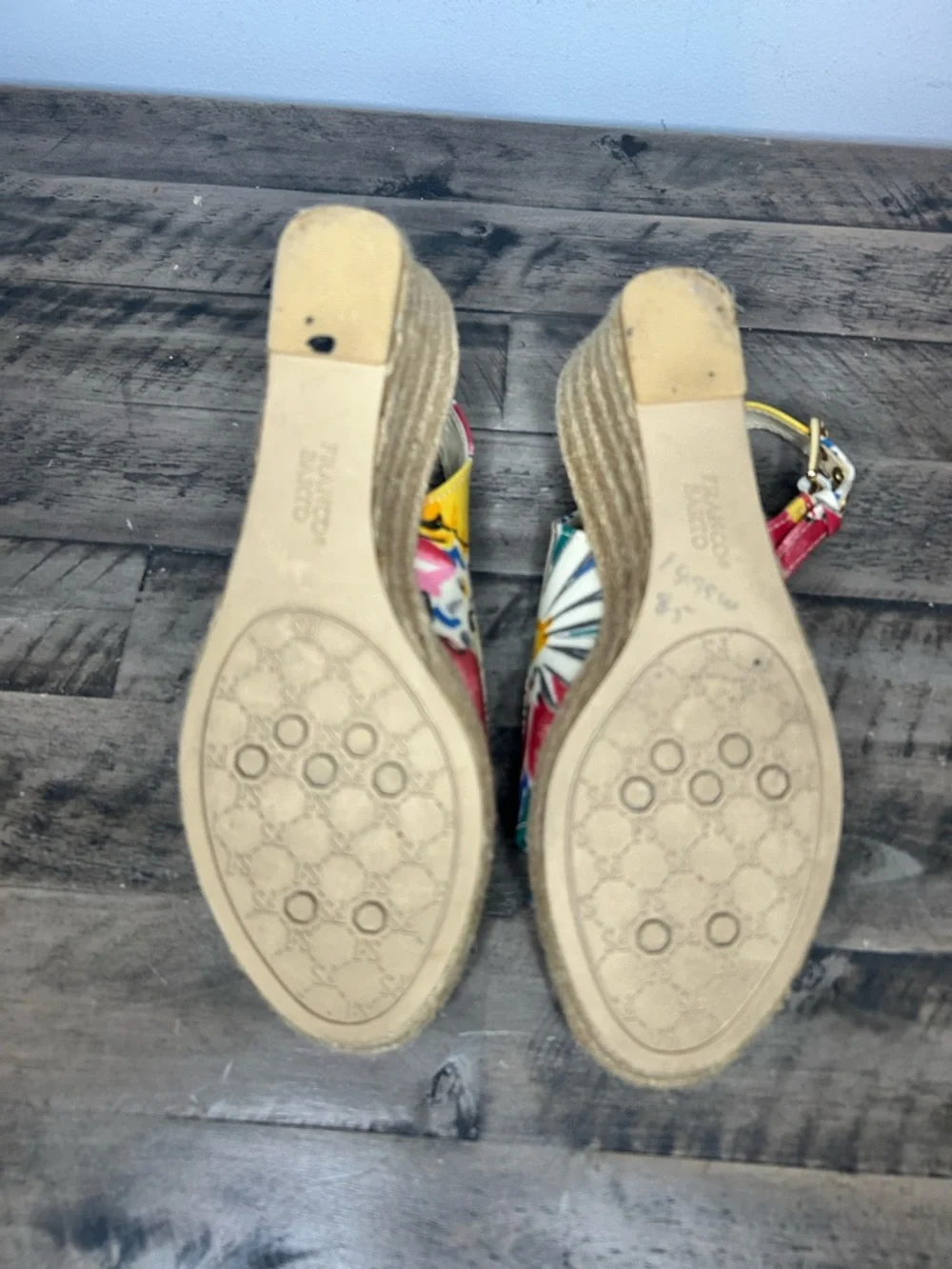 Franco Sarto Comedy Woven Slingback Wedges